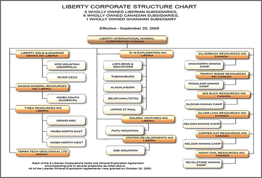Click to view a full size image of Liberty International&rsquo;s subsidiaries